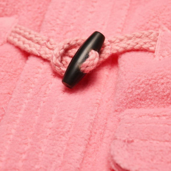 Palton cu glugă pentru bebeluși cu buzunare, de culoare roz Chicco 37908 3