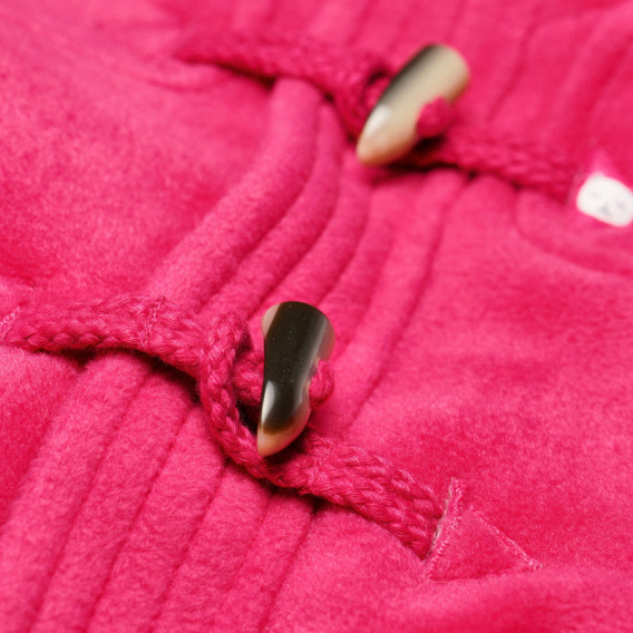 Palton cu buzunare și glugă pentru fete, de culoare cyclamen Chicco 37914 3