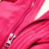 Palton cu buzunare și glugă pentru fete, de culoare cyclamen Chicco 37916 5