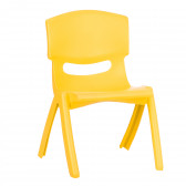 Scaun pentru copii galben, 31x35x48cm Horecano Kids 379808 