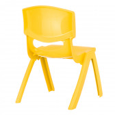 Scaun pentru copii galben, 31x35x48cm Horecano Kids 379810 3