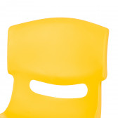 Scaun pentru copii galben, 31x35x48cm Horecano Kids 379812 5