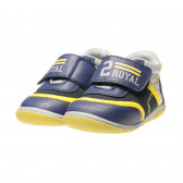 Pantofi din piele pentru băieți cu detalii galbene Chicco 380072 