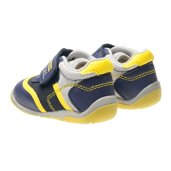 Pantofi din piele pentru băieți cu detalii galbene Chicco 380073 2