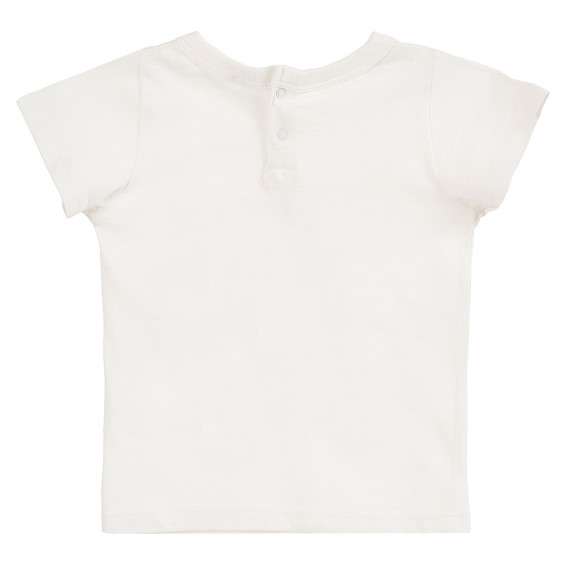 Tricou alb, din bumbac, pentru băieți Tape a l'oeil 380082 4