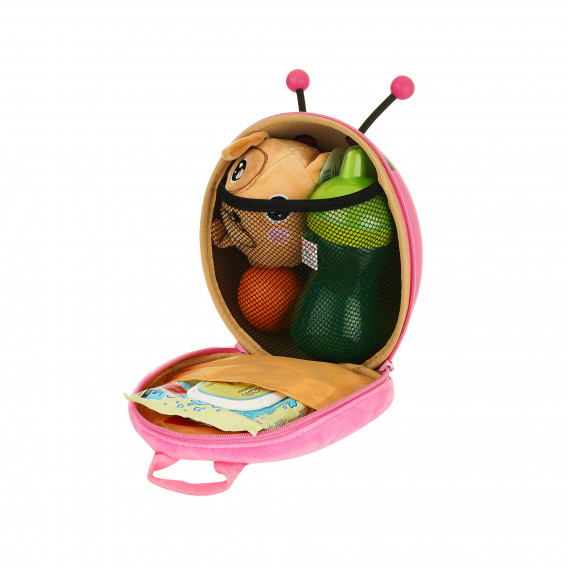 Rucsac mini pentru copii - albină cu centura de siguranță, roz Supercute 380959 3