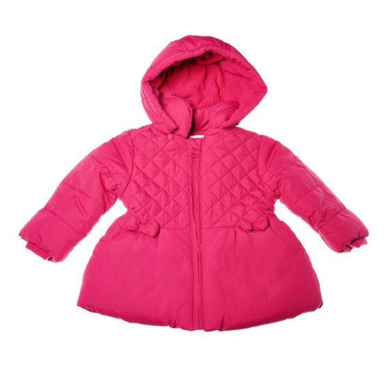 Jachetă cu fundiță aplicată pentru fetiță, roz Chicco 38193 