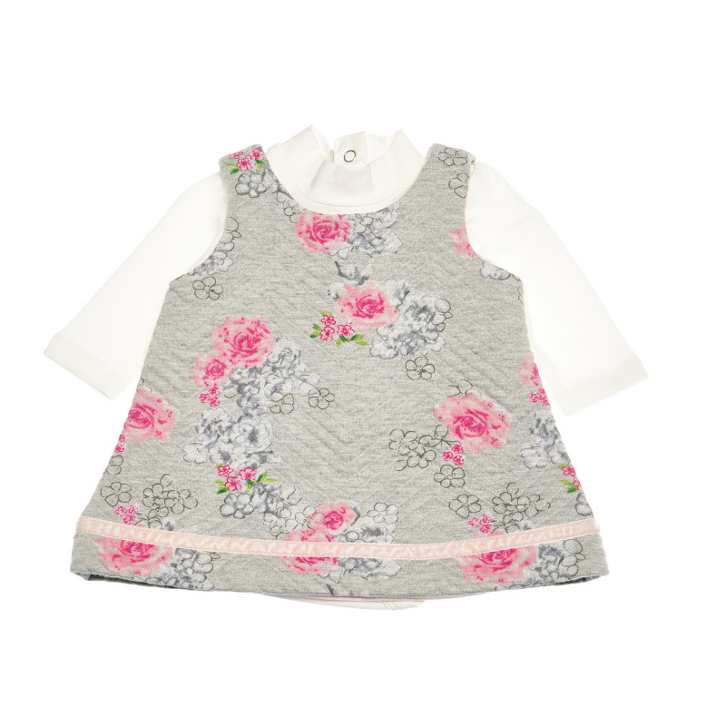 Rochiță de bumbac cu imprimeu floral pentru fete  38322