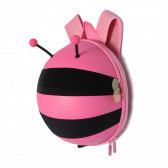 Rucsac mini pentru copii - albină cu centura de siguranță, roz Supercute 383864 12