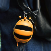 Geantă mică cu design de albine negru cu portocaliu Supercute 383936 4