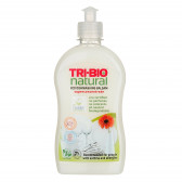 Balsam natural pentru vase, flacon de plastic cu dozator, 420 ml. Tri-Bio 384126 