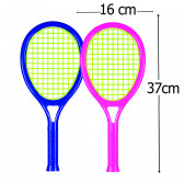 Set de 2 rachete de tenis colorate cu o minge și o pasăre GT 384130 3