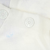 O bluză din bumbac cu mânecă lungă și un imprimeu distractiv pentru băieți, de culoare albastru și alb Chicco 384446 4