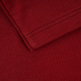 Bluză din bumbac cu mânecă lungă roșie cu imprimeu pentru fete Benetton 384485 3