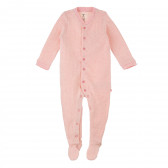 Salopetă tricotate de culoare roz, cu mâneci lungi și nasturi, pentru fete Chicco 384530 