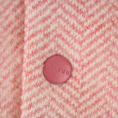 Salopetă tricotate de culoare roz, cu mâneci lungi și nasturi, pentru fete Chicco 384532 3