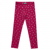 Colanți cu trifoi, roz Benetton 385069 