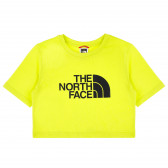 Tricou din bumbac cu logo-ul mărcii, pe verde The North Face 385115 