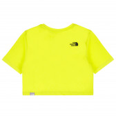 Tricou din bumbac cu logo-ul mărcii, pe verde The North Face 385118 4