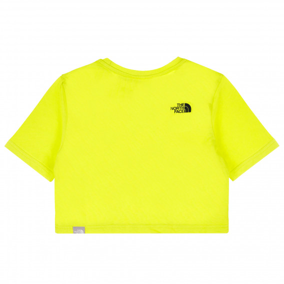 Tricou din bumbac cu logo-ul mărcii, pe verde The North Face 385118 4