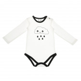 Body de bumbac organic cu imprimeu de nor pentru băieți NINI 385382 1