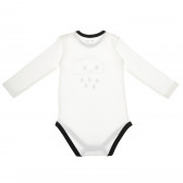 Body de bumbac organic cu imprimeu de nor pentru băieți NINI 385383 2