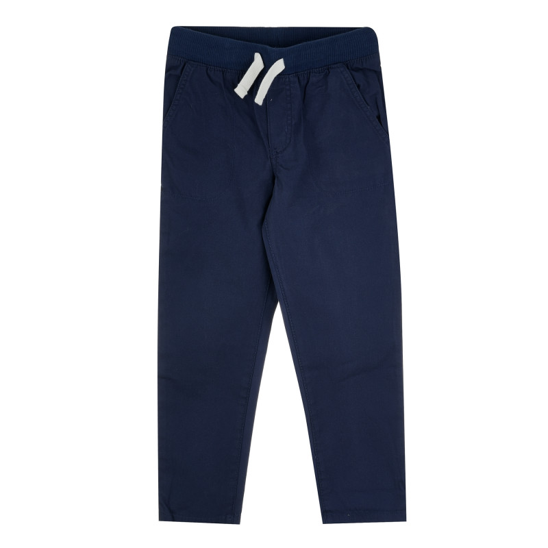 Pantaloni de bumbac pentru băieți, albastru mediu  385532