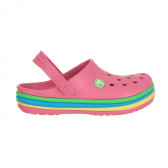 Sandale Crocs roz pentru fete CROCS 385588 