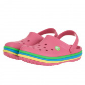 Sandale Crocs roz pentru fete CROCS 385590 3