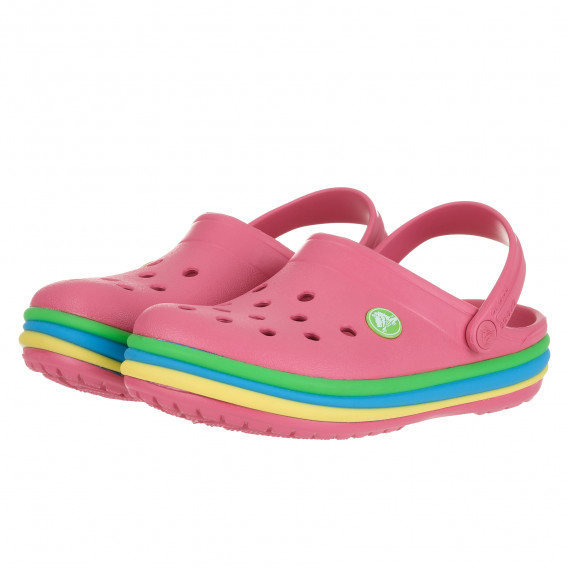 Sandale Crocs roz pentru fete CROCS 385590 3