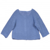 Cardigan albastru tricotat, cu trei nasturi pentru fete Chicco 385705 4