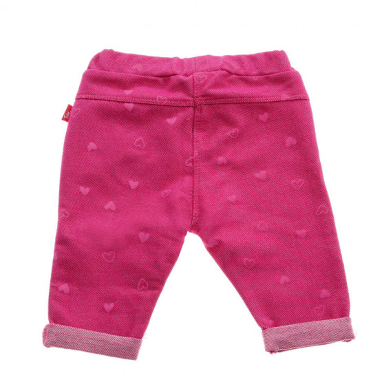 Pantaloni pentru fetiță cu imprimeu de inimi mici Chicco 38773 2