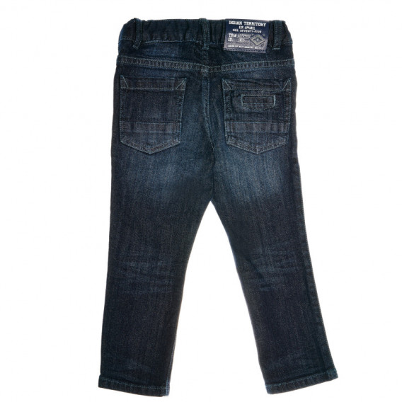 Pantaloni de băieți albastru bleumarin Chicco 38780 2