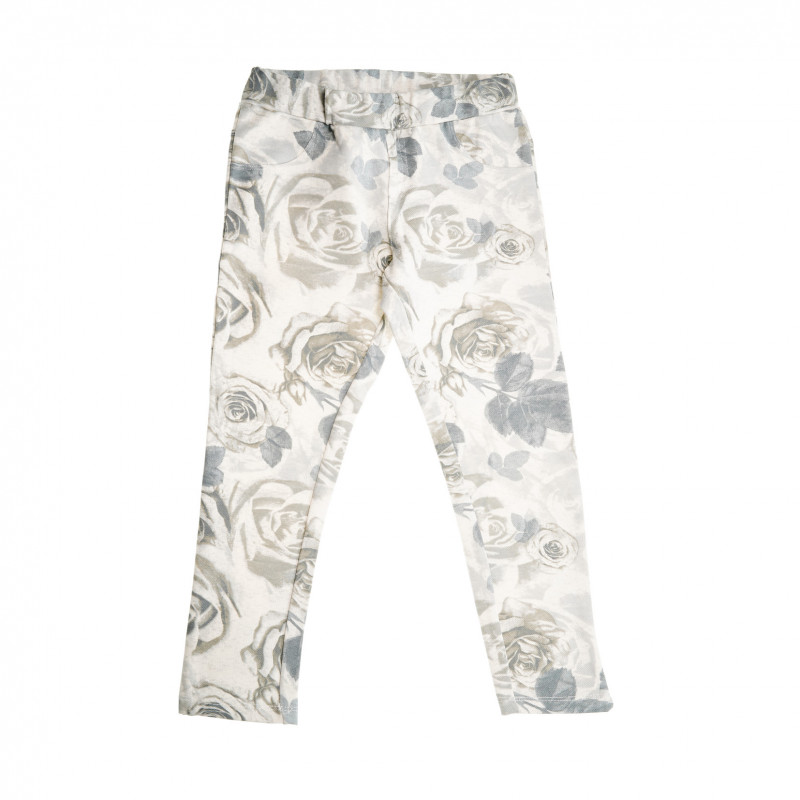 Pantaloni cu imprimeu trandafir pentru fete  38812