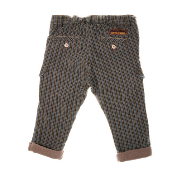 Pantaloni în carouri, din bumbac, pentru copii Chicco 38837 2