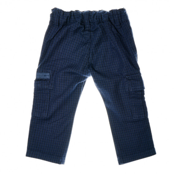 Pantaloni în culoare albastru bleumarin, cu talie elastică, pentru băieți Chicco 38881 2
