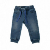 Pantaloni din denim pentru băieți cu talie și manșetă ajustabile Chicco 38888 