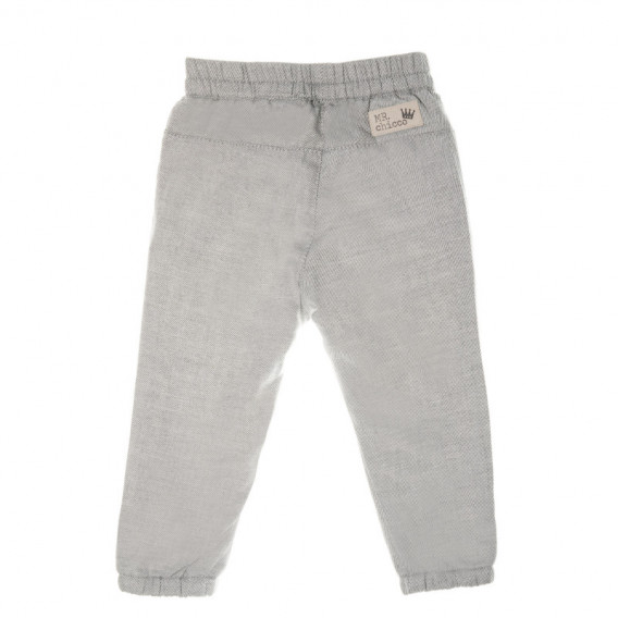 Pantaloni cu talie elastică pentru copii, gri Chicco 38900 2