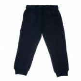 Pantaloni sport pentru băieți, cu inscripție, albastru marin Chicco 38962 2