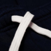 Pantaloni sport pentru băieți, cu inscripție, albastru marin Chicco 38963 3