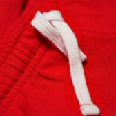 Pantaloni sport pentru băieți, cu inscripție, de culoare roșie Chicco 38972 3
