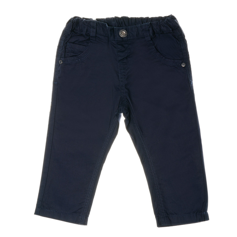 Pantaloni în culoare albastru bleumarin, cu bandă elastică pentru talie, pentru băieți  38989