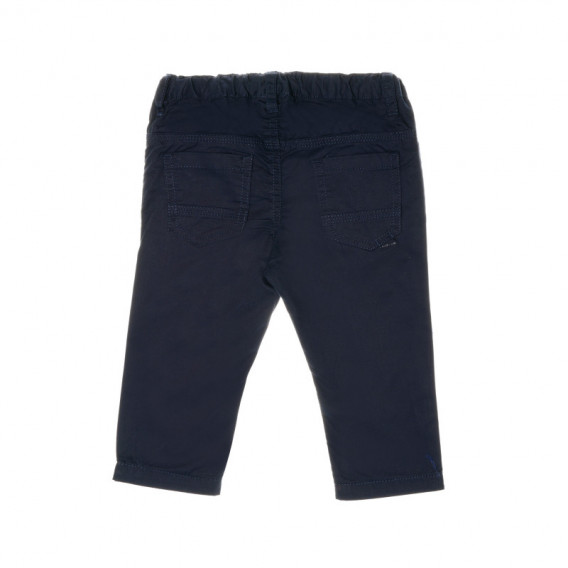 Pantaloni în culoare albastru bleumarin, cu bandă elastică pentru talie, pentru băieți Chicco 38990 2