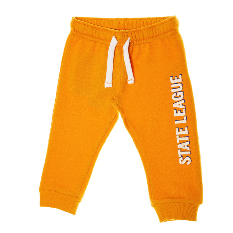 Pantaloni sport de la State League, în culoare galbenă, pentru băieți  39004