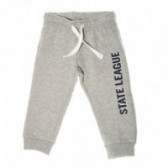 Pantaloni de culoare gri deschis, cu inscripție State League, pentru băieți Chicco 39012 
