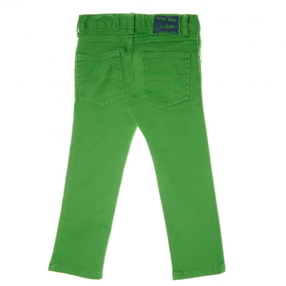 Pantaloni pentru băieți, cu o tăietură dreaptă, verde Chicco 39030 2