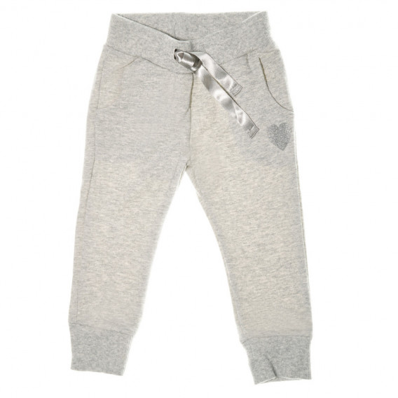Pantaloni cu aplicație și șnur din satin, pentru fete Chicco 39116 