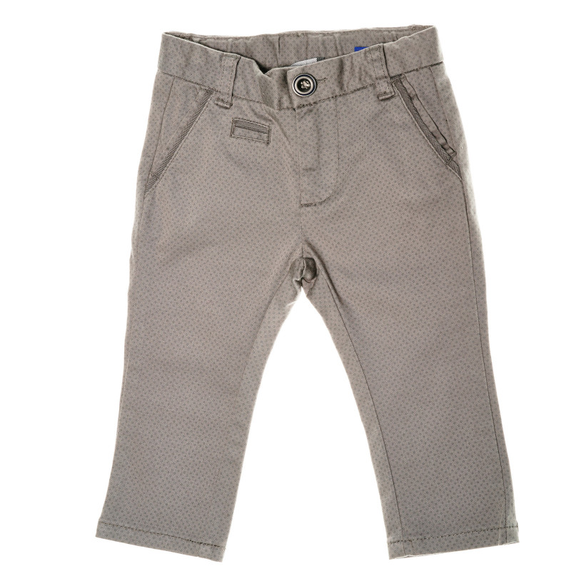 Pantaloni pentru băieți, cu croială dreaptă și decor cu imprimeu  39152
