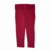 Pantaloni cu flori în culoare roșie Chicco 39196 