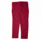 Pantaloni cu flori în culoare roșie Chicco 39197 2